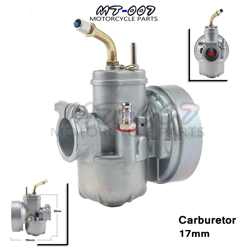 Karburator udskiftning knallert cykel fit puch 17mm carb bing stil til puch bing dax motorcykel
