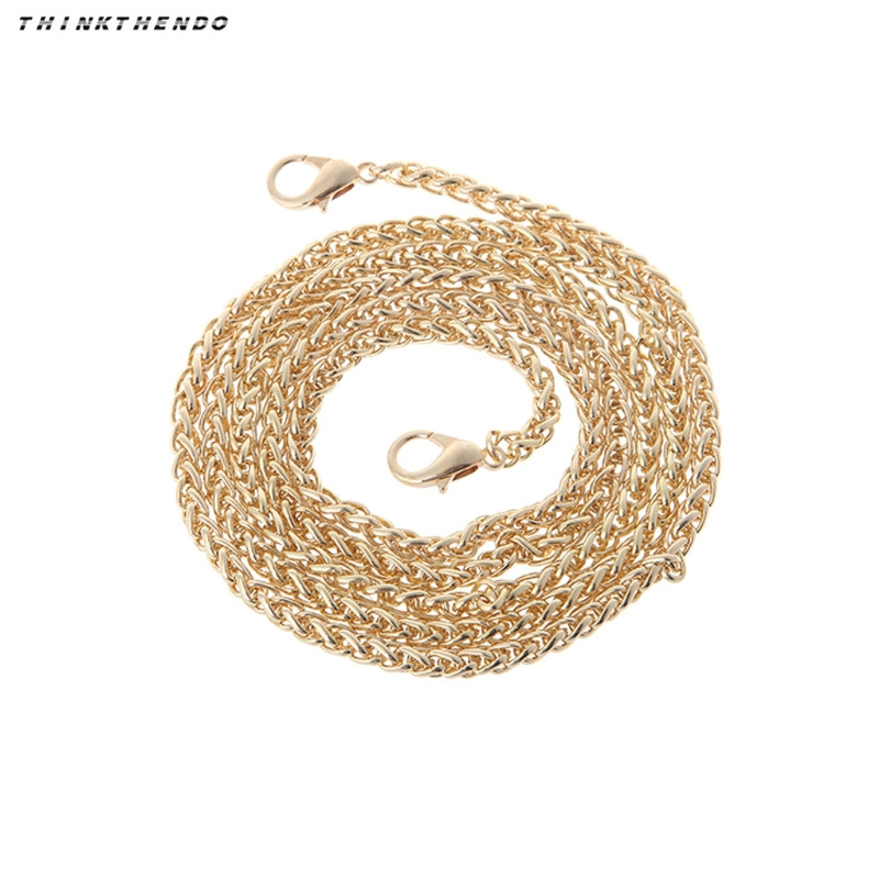 Mode Vervanging Purse Ketting Band Handvat Schouder Crossbody Handtas Tas Ketting Metalen 120 Cm 4 Kleuren: Goud