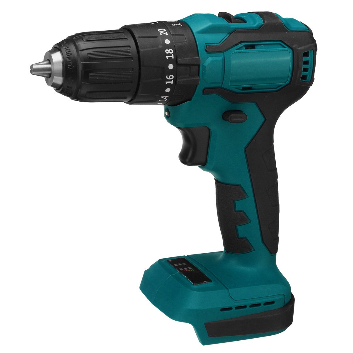2 Speed 13mm 90Nm Brushless Impact Electric Drill Electric Screwdriver Cordless Drill Power Tools for Makita 18V Battery: 10mm Blue