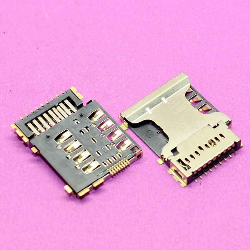Yuxi 1 st minne sd-kort uttag simkortläsare hållare kontakt för samsung  i8552 i879 i8262 i9128v g3508 i8258 i8252 i8558