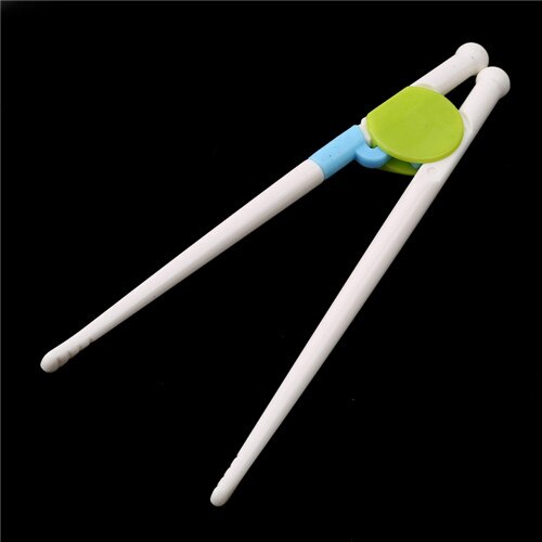 Palillos chinos para niños de estilo, palillos para Aprendizaje de bebés, para la mano derecha, productos para niños: Green