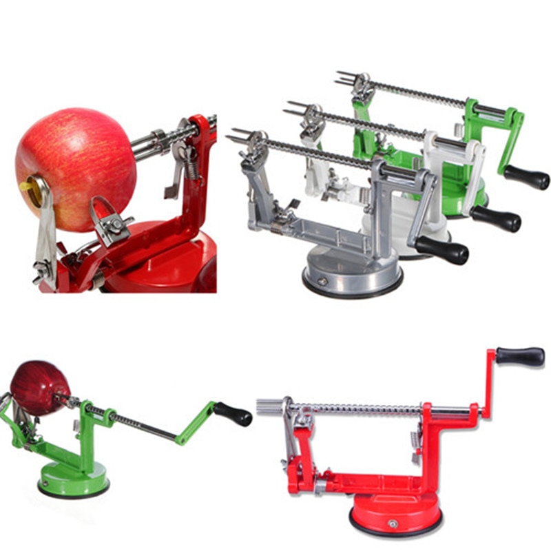 1einstellen 3in1 Obst Werkzeuge Apfel-aufreizend Maschine Schäler Obst Cutter Schneidemaschine Geschirr Apfel Schälmaschine