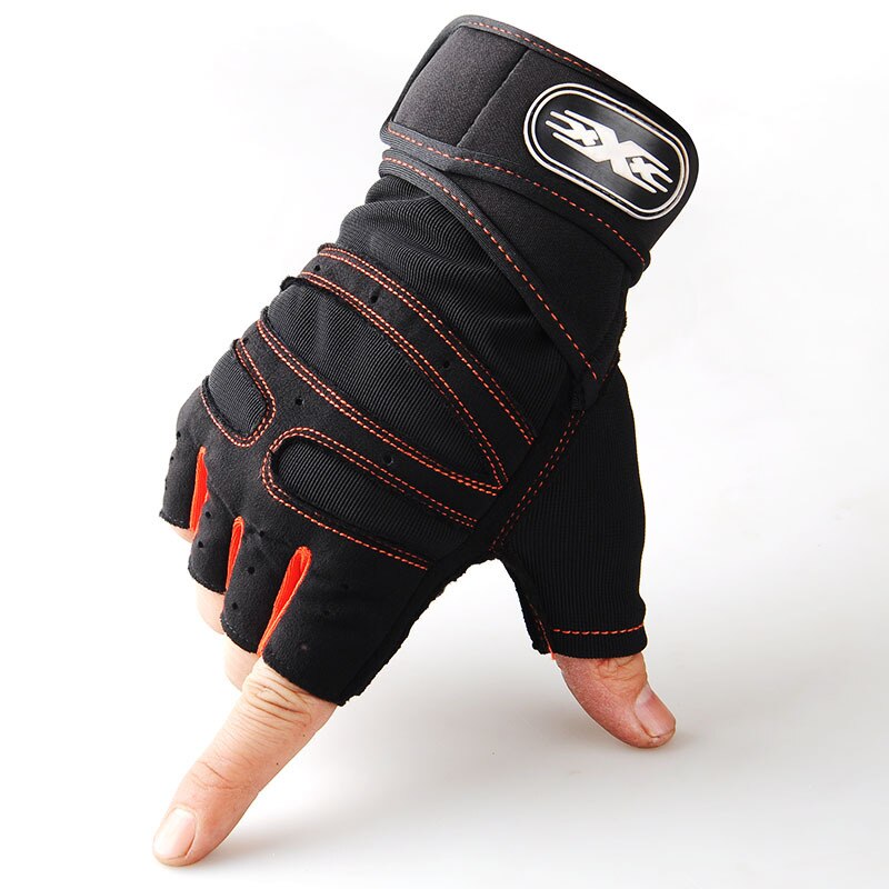 Unisex Half Vinger Sport Handschoenen Voor Hardlopen Jogging Wandelen Fietsen Fiets Gym Fitness Gewichtheffen Antislip