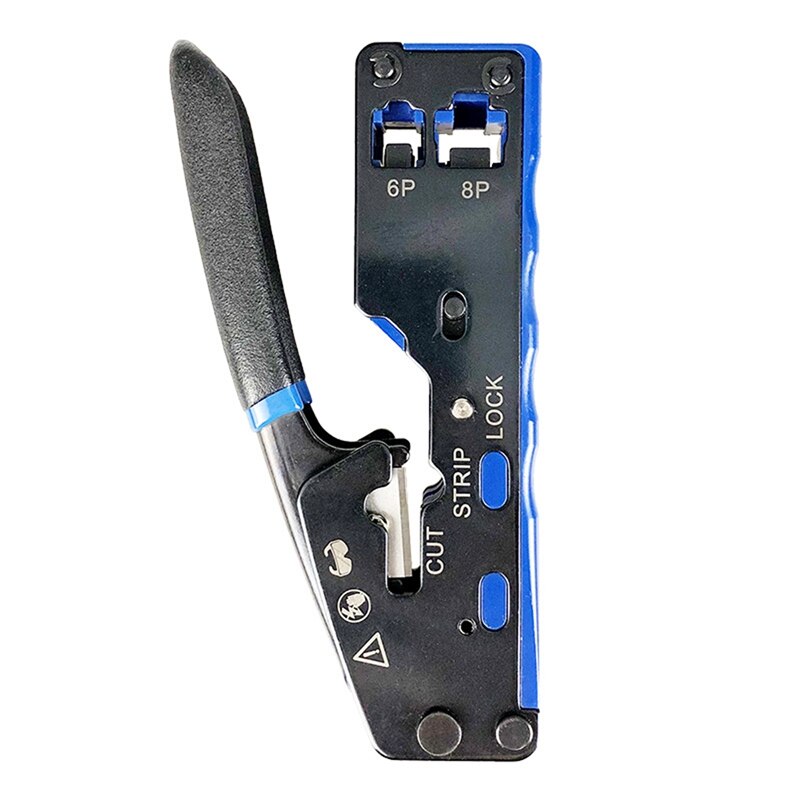 RJ45 RJ11 Network Crimper Cable Stripping Plier Stripper for Cat5 Cat6 Cat5E Connector Ethernet Cable Cutter