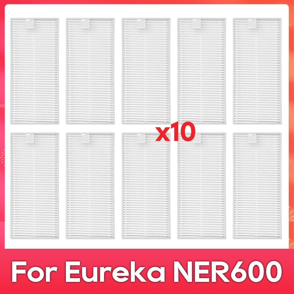 Compatível com ( Eureka NER600 ) Kit de Substituição de Peças: Rolo, Escova Principal e Lateral, Filtro HEPA, Pano de Mopa, Peças de Reposição para Aspirador de Pó Robô: Verde exército