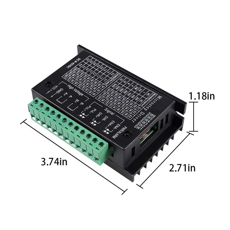 TB6600 stepper motor driver Nema 23 Nema 34 42/57/86 Nema17 32 segments 4.0A 42VDC cnc Engraving machine