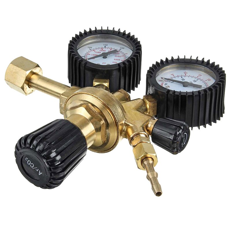 Universal Argon AR CO2 Mig Tig Flow Meter Gas Regulator Flowmeter Welding Weld Gauge Argon Regulator Pressure Reducer