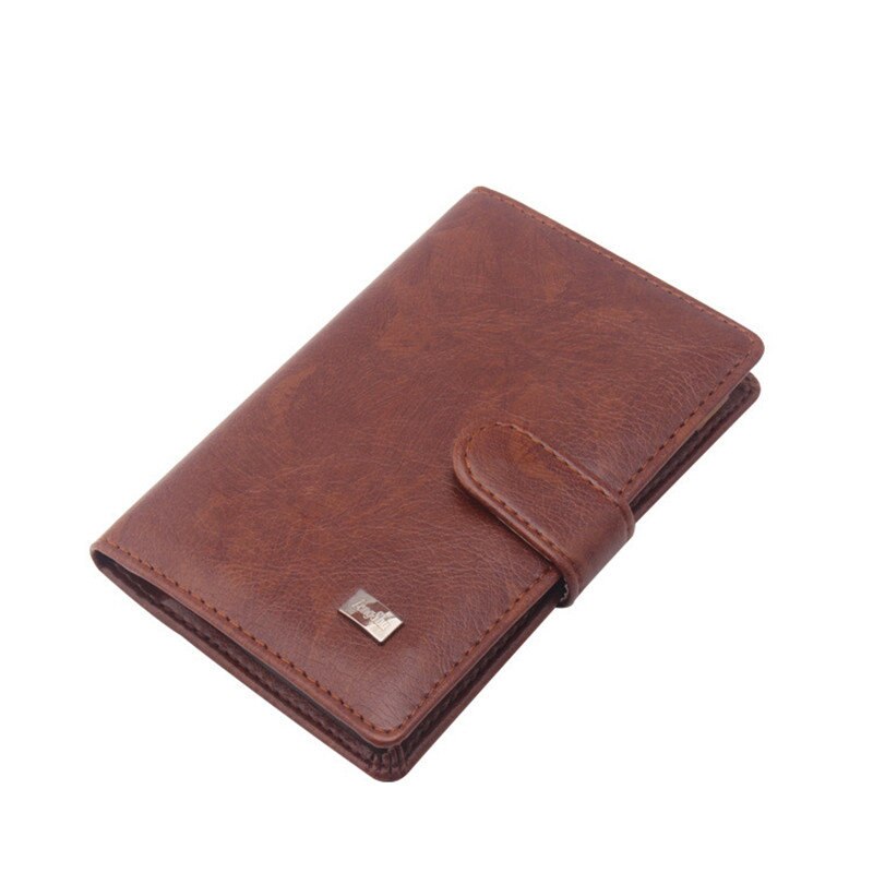 Creatieve Pu Paspoort Cover Russische Rijbewijs Portemonnee Retro Lederen Mannen Reizen Portemonnee Credit Card Holder Cover Document Case: Brown