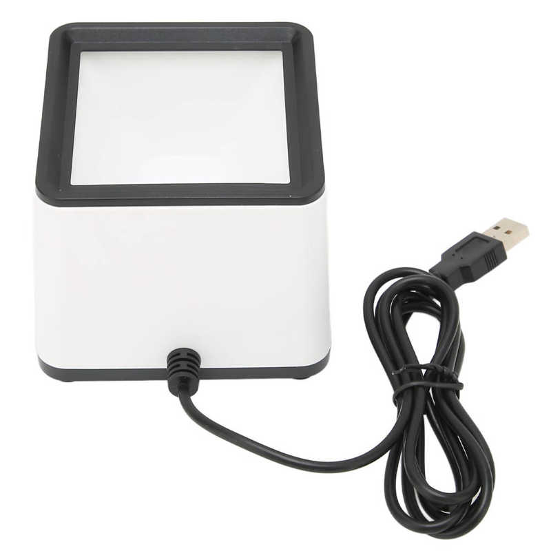 2D Desktop Barcode Scanner Multifunction Hands-Free Wired USB Big Barcode Reader 1D QR Screen Barcodes Scanning Scanner