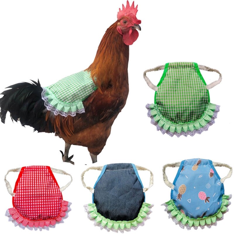 Chicken Saddle Feather Fixer Wing Back Protector Hen Apron for Poultry Protect Back and Wing Easy to Wear 5 Patterns