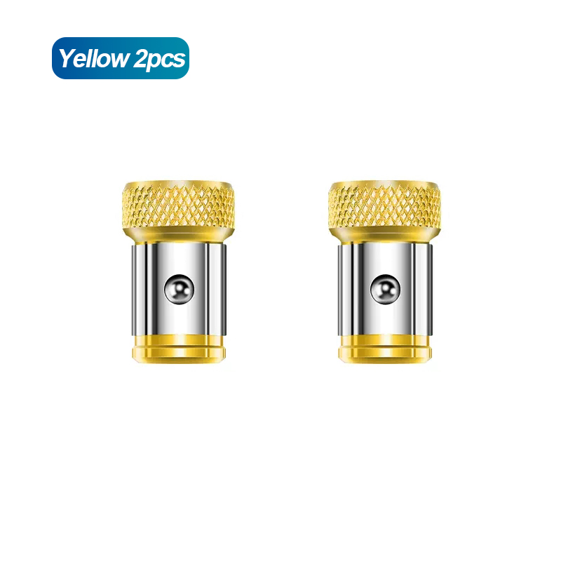 Magnetische schroefring Metalen bit Sterke magnetiseurringschroef Magnetische houders voor 1/4 inch/6,35 mm schroevendraaier Krachtige bits: Licht Geel