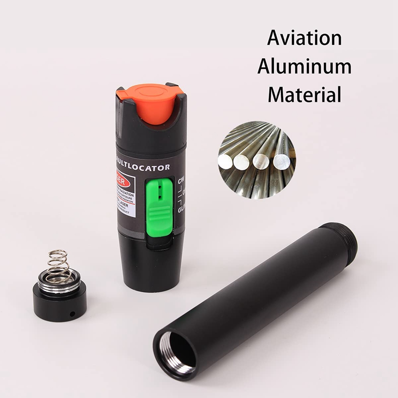 Fiber Visual Fault Locator 30MW 30KM,VFL Fiber Optic Cable Tester Meter,Red Light Pen Tester Adapt LC/FC/SC/ST Interface