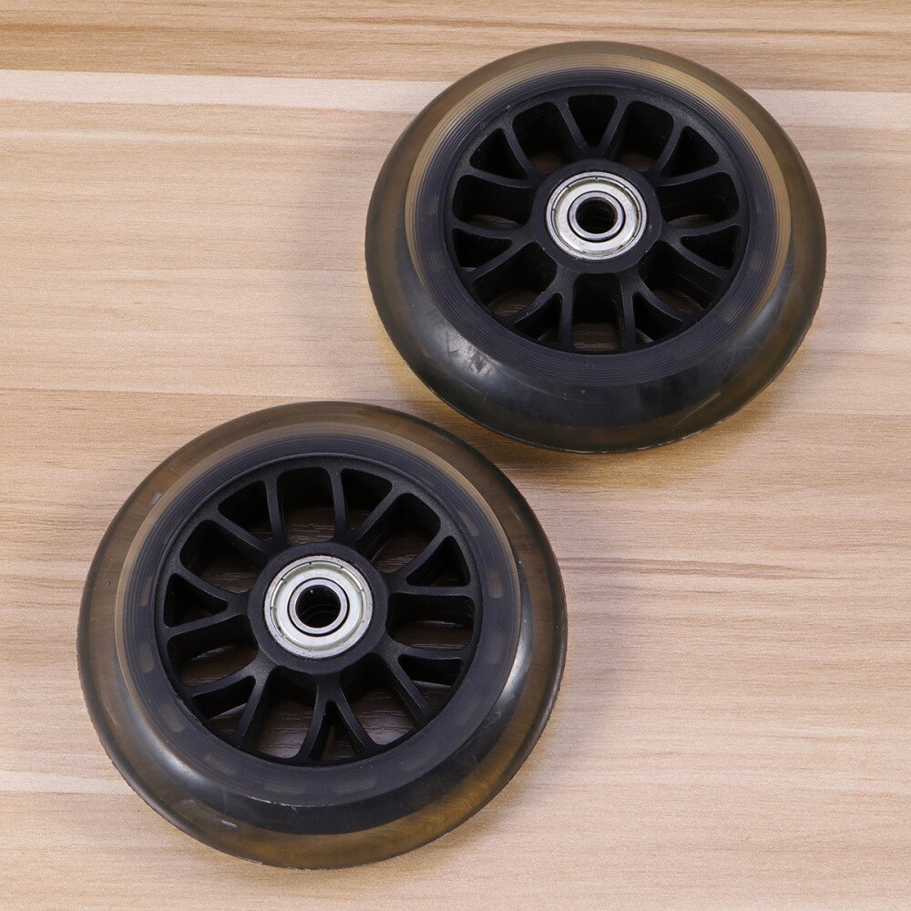 1 Pair Scooter Wheels Practical Mute Replacement Wheels for Suitcase Baby Swing Car Luggage