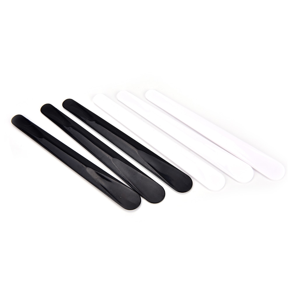 10Pcs Length 10.8CM Cosmetic Spatula Plastic DIY Facial Mask Mixing Spatulas Spoon Stick Plastic Makeup Tools White Black
