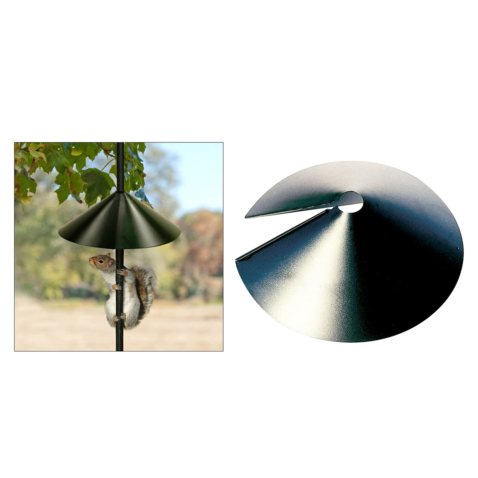 Déflecteur d'écureuil enroulé, protection pour les Stations d'alimentation des oiseaux, décoration de jardin de cour extérieure, ornements