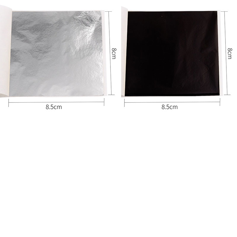 100 stk /10 farver sæt imiteret bladguld ark foliefarvet indpakningspapir til gør-det-selv kunst forsyninger håndværk forgyldt negle dekoration