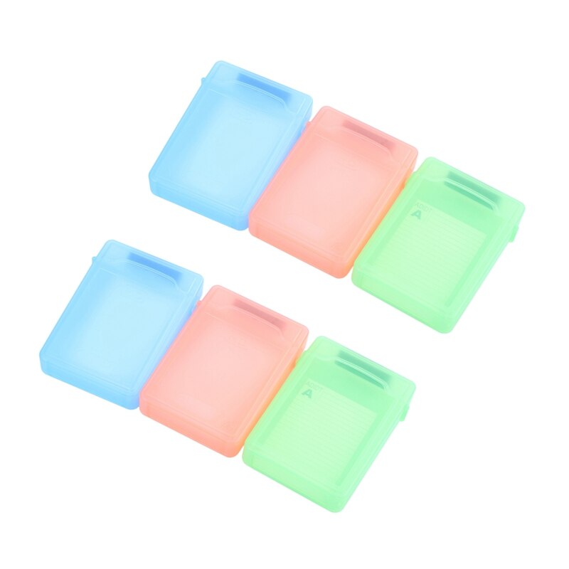 Caja de disco duro portátil IDE Sata de 3,5 pulgadas, carcasa protectora de plástico, colores aleatorios, para disco duro externo, 20 Uds.: Default Title
