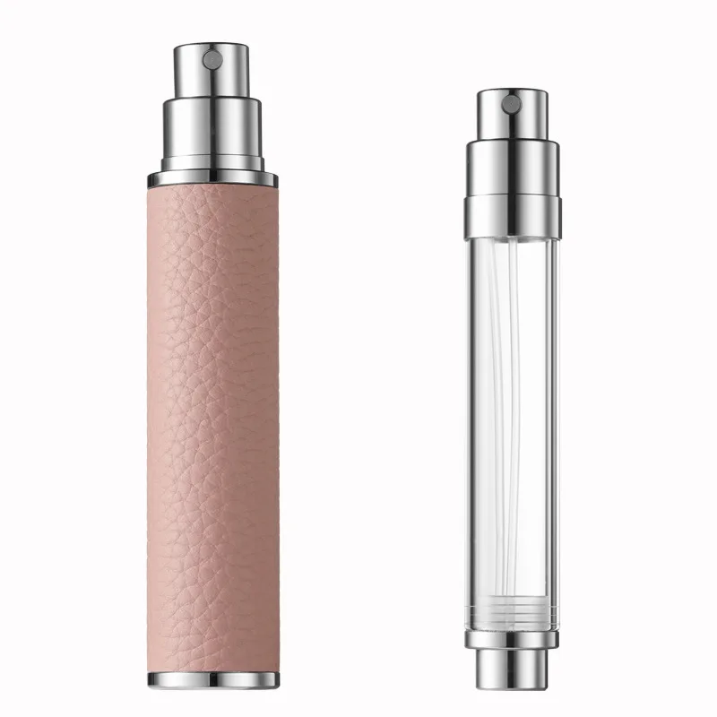 1pc 10ml draagbare compacte leren parfumflesjes multifunctionele verstuiver navulbare lege parfumverstuiver voor op reis