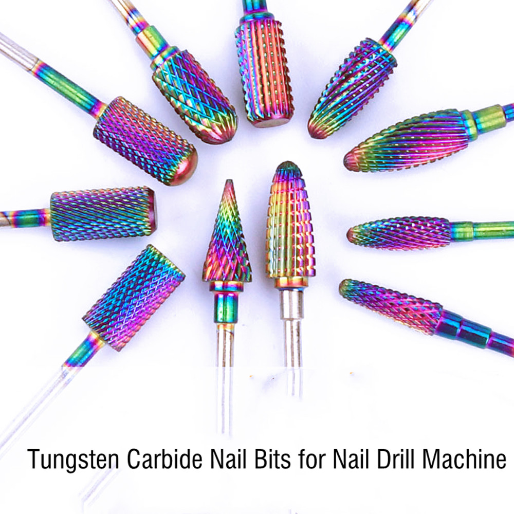 Tungsten Carbide Nail File Bits Nail Slijpen Heads Grote Kegel Veiligheid Bits Nail Cuticle Bits Voor Manicure Polijsten Pedicure