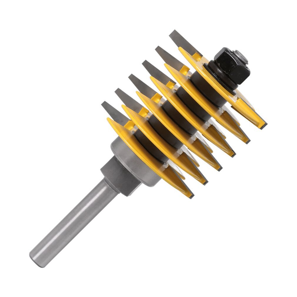 8-handle engraving machine milling cutter 8mm Shank Rail Reversible Finger Joint Glue Router Bit Cone Tenon Woodwork cutter