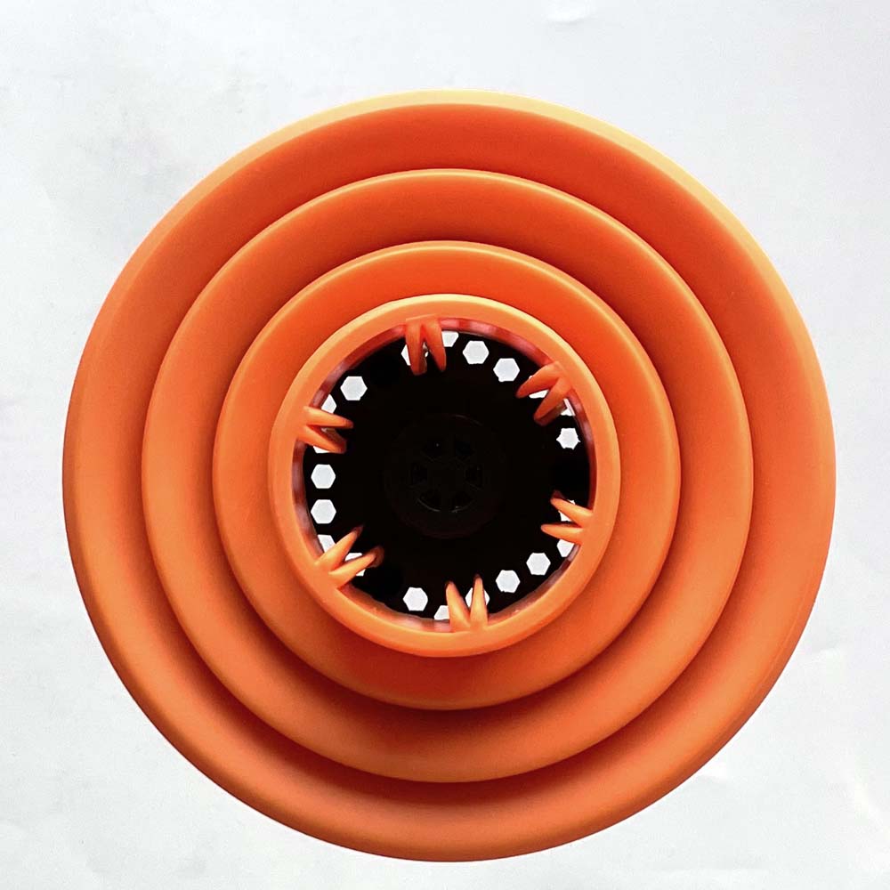Profession Blow Dryer Diffuser Attachment for Natural Thick Hair Collapsible Hair Blower Diffuser Styling Hairdressing Tool: Orange