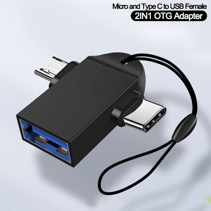 2-in-1 OTG-Adapter USB Typ C Micro USB Android Handy-Konverter U Disk Tablet OTG-Anschluss USB 3.0 OTG für Mac-Laptops