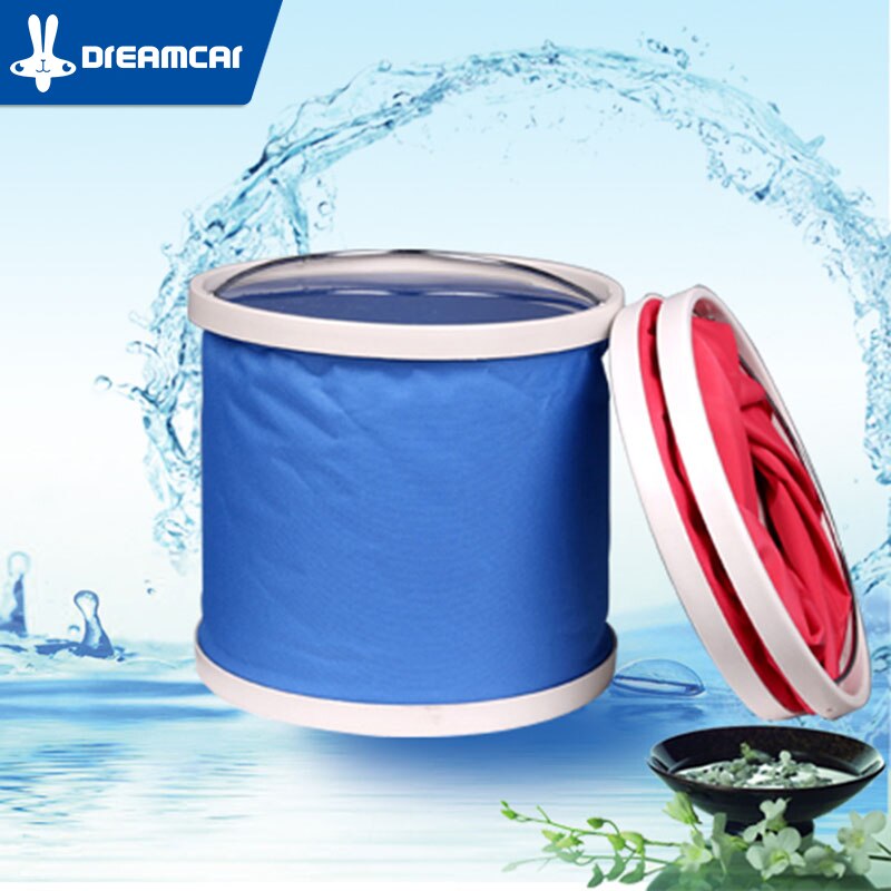 Cubo de agua plegable para exteriores, portátil, para lavado de coches, Camping, pesca, limpieza, plegable, productos de cubo, cubos retráctiles