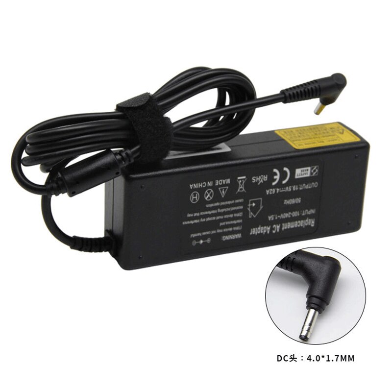 19.5V 4.62A 90W Ac Notebook Laptop Power Adapter Voor Dell Inspiron 4.0*1.7 Ronde Poort Oplader Computer + 1.2M Eu Plug Netsnoer