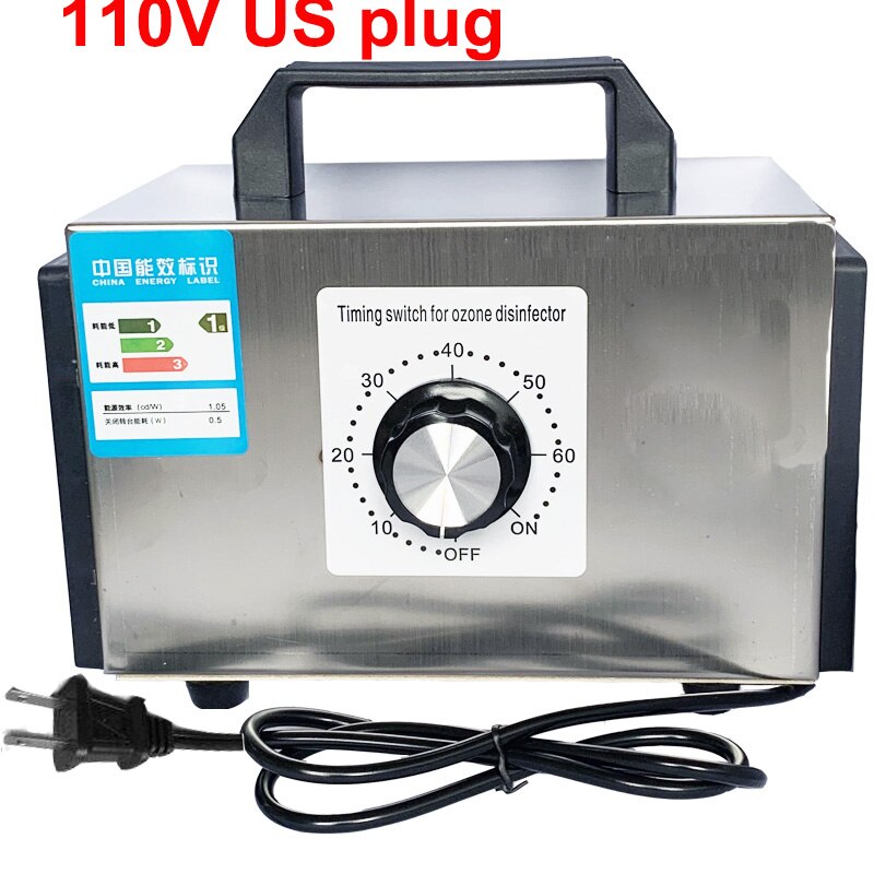Air Purifier Ozone Generator 220V 60g Air Cleaner Ozono Disinfection Sterilization Ozonizer Cleaning Formaldehy: 110V US plug