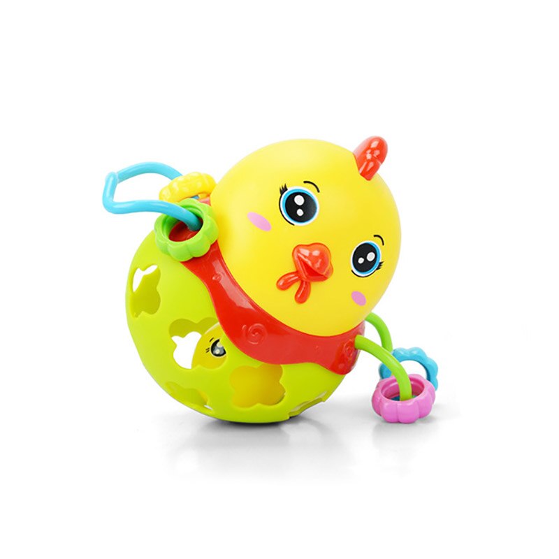 Rainibox 1pcs Plastic Random Color Rattles Handbell Chicken Musical Instrument Shaking Baby Jingle Bell Kid Educational Toy