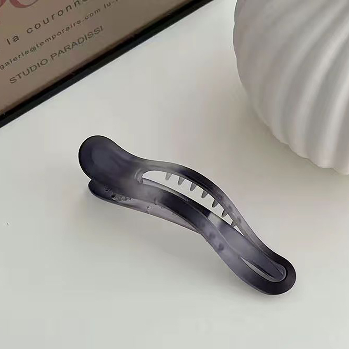 Acryl Matte Eendenbek Haar Klauwen Haarspeldjes Boog Effen Kleur Haar Clips Haaraccessoires Voor Vrouwen Haarspeld Paardenstaart Hoofddeksels: Rood