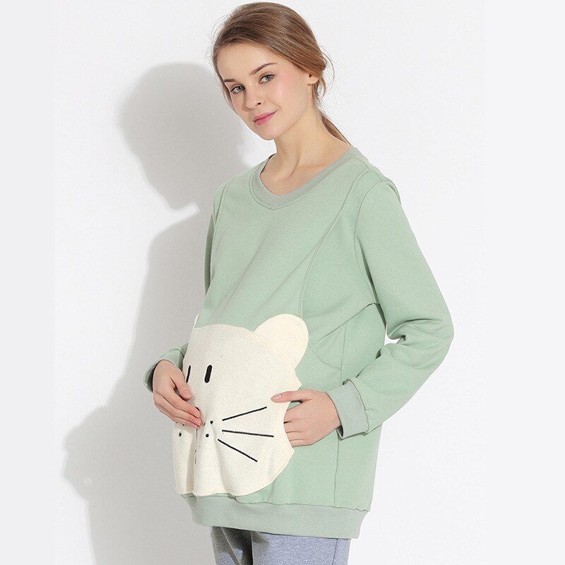 Emotion Mütter mutterschaft nachtwäsche setzt Schwangerschaft Pyjama Nachtwäsche pflege kleidung stillen Pyjama Anzug für schwangere frauen