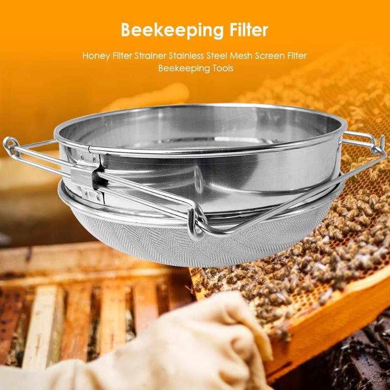 Colador de filtros de miel de acero inoxidable, equipo de apicultura, herramientas de abeja herramientas para miel