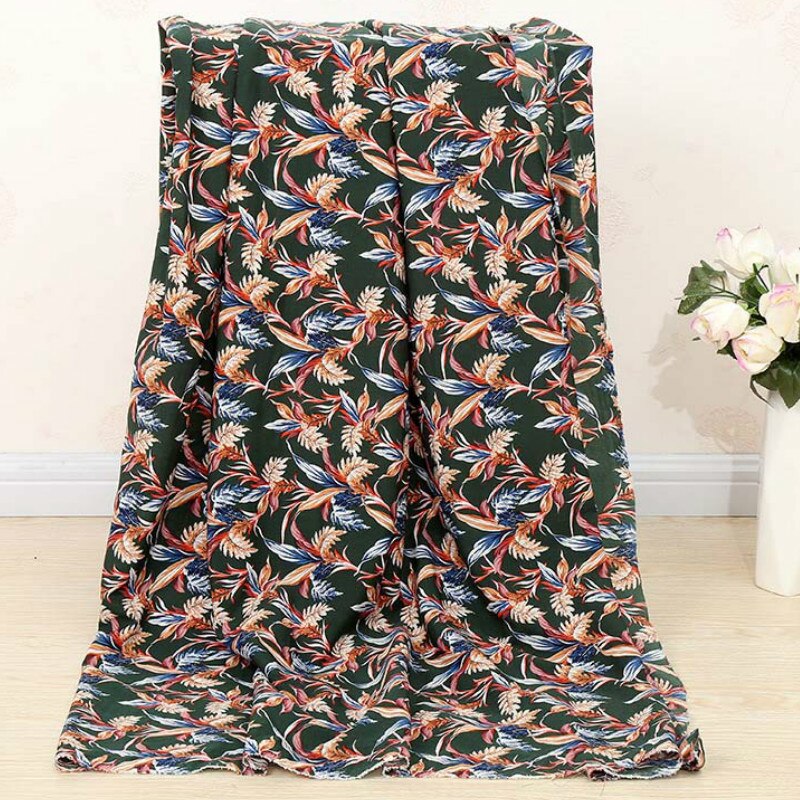 Printed Polyester Fabric Crepe Women's Fabric Crepe Fabric Chiffon Fabric Floral Printed Chiff