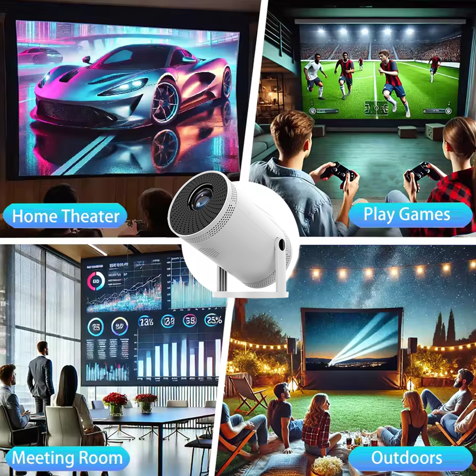 -selling FY300 4K Projector 260ANSI Portable Theater Dual Band Wifi6 BT5.0 1080P 720P Home Cinema Outdoor Mini HD Projectors