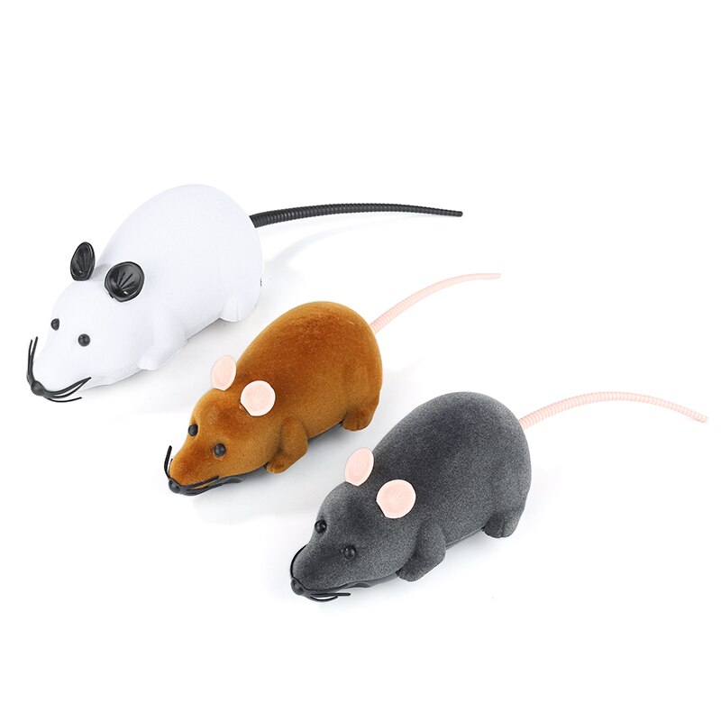 Souris télécommandée à infrarouge pour chat, jouet d&#39;émulation, mouvement mécanique, accessoires pour animaux de compagnie, blague effrayante