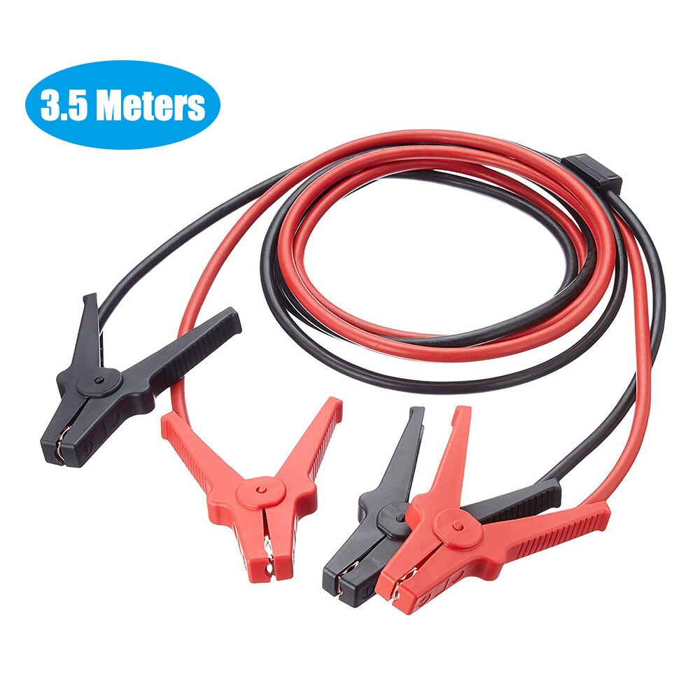 2 stk 1000a 25 ㎡ 4m startkabler bil strømforstærker nødopladning batteri kabel bil batteri jumper booster line kobbertråd: 3.5m