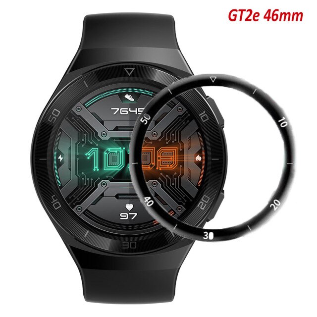 Herdet glass for huawei watch  gt2/2e 46mm/42mm polymer full beskyttelsesfilm huawei watch  gt 2 42/46 mm skjermbeskytter: 4 / 2 stk