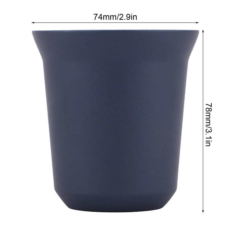 Taza de café de acero inoxidable 160 de 80ml/304 ml, taza de doble pared con cápsula aislada, taza de leche para el hogar y la tienda, vasos de Espresso