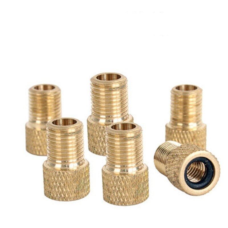 Valve Adapter Pomp Zet Presta Aan Schrader Koper Valve Adapter Wielen Gaspijp Buis Tool Fiets Accessoires
