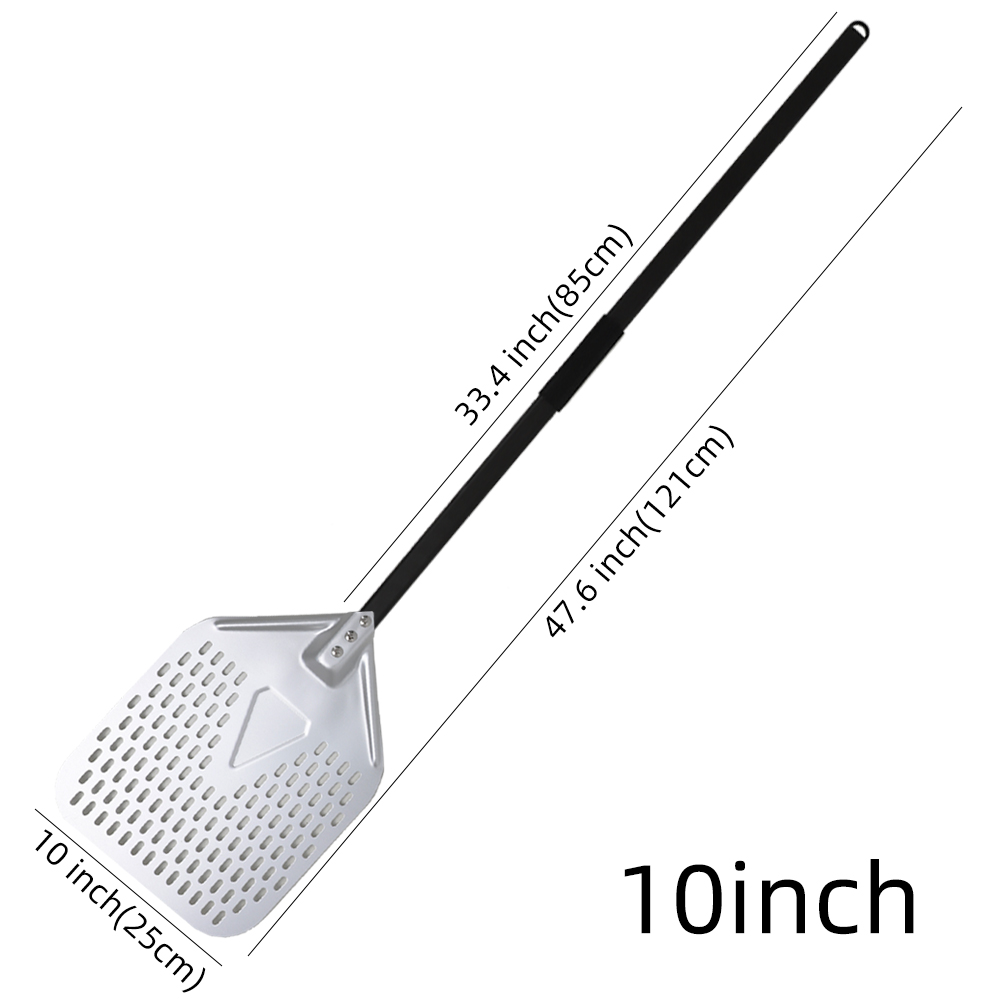13 14 Inch Long Handle Pizza Peel Paddle Adjustable Turning Shovel Baking Tools Kitchen Utensils Nonstick Pizza Turner for Oven: Clear