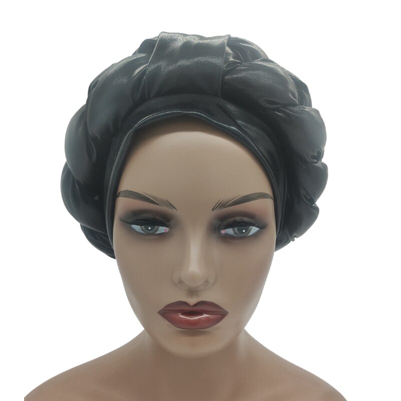 latest aso oke auto gele headtie Already Handmade african Cap Nigerian Wedding Gele women braid turbans Ladies head wraps