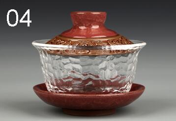 Chinese kungfu gai wan teaset China glass Tea Sets Dehua gaiwan tea porcelain teapot tea set for travel Beautiful easy kettle: 04