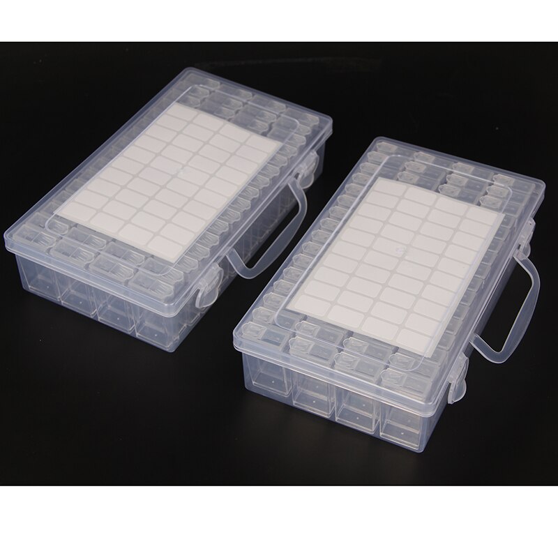 Diamant Schilderen Gereedschap S Opbergdoos 64 Slot Rhinestone Container Steen Diamant Borduurwerk Case Sieraden Boor Organizer