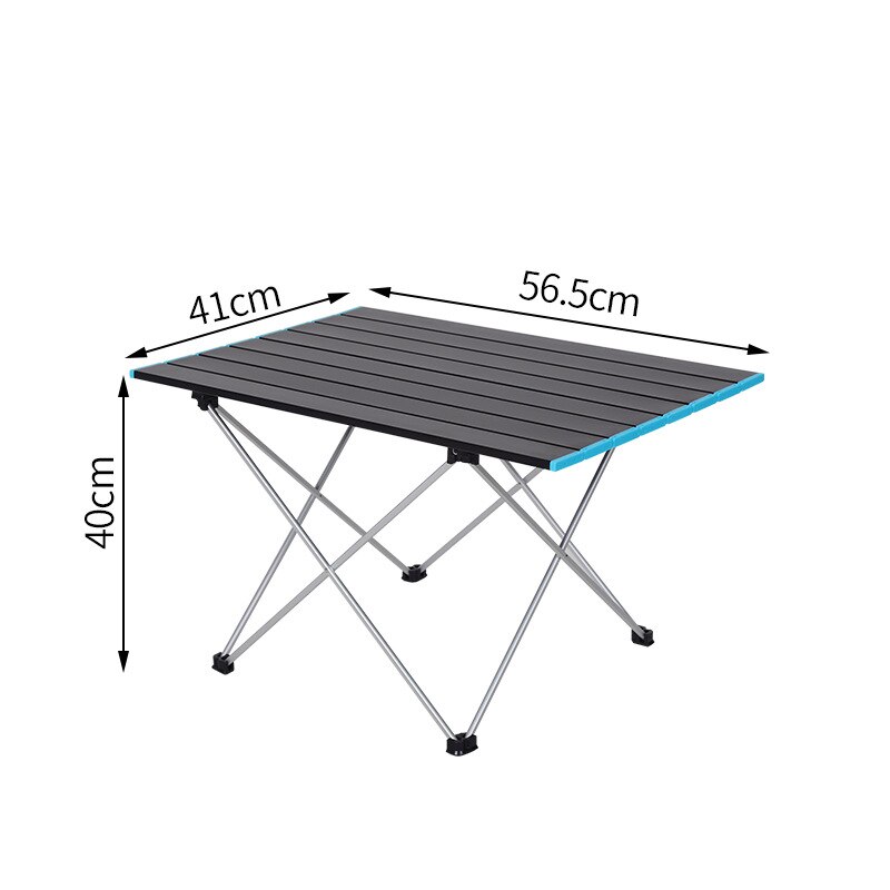 Outdoor Camping Barbecue Folding Table Portable Ultralight Aluminum Alloy Foldable Picnic BBQ Desk: M