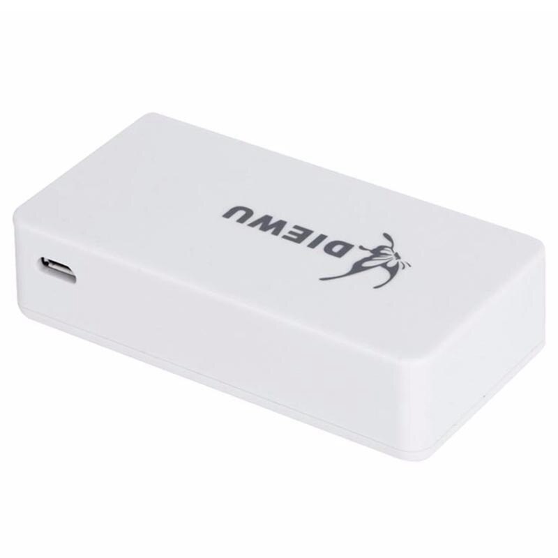DIEWU 5 Ports Fast Ethernet RJ45 10/100Mbps Network Switch Switcher Hub Desktop Laptop,Portable Travel Lan Hub Power By Micro-