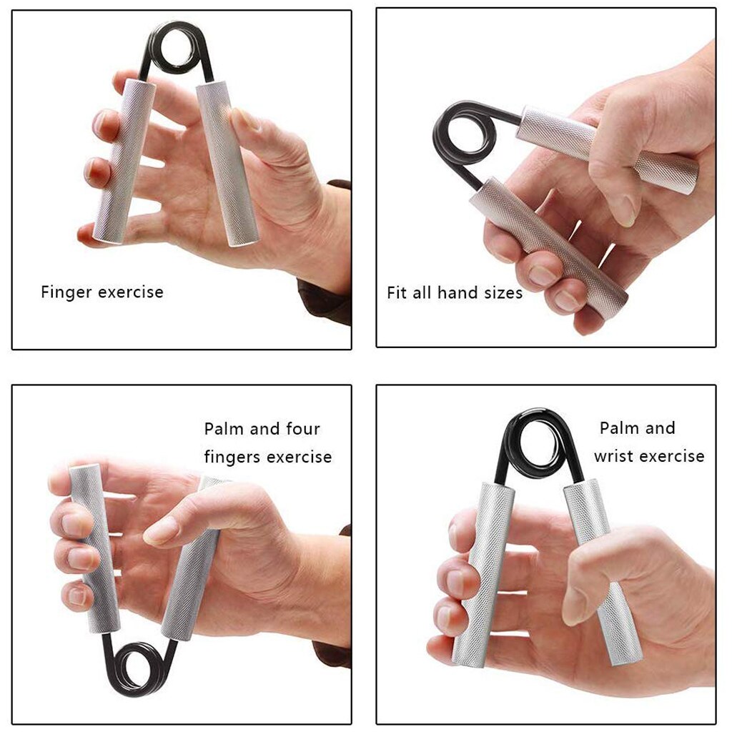 100-300LBS Aluminum Rod Grip Metal Grip Hand Strength Exercise Solid Aluminum Handl Grip Exerciser Strength Muscle Recovery