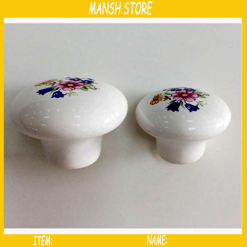 10pc/ parti morden porcelæn dørgreb antikt skabsgreb skabshåndtag