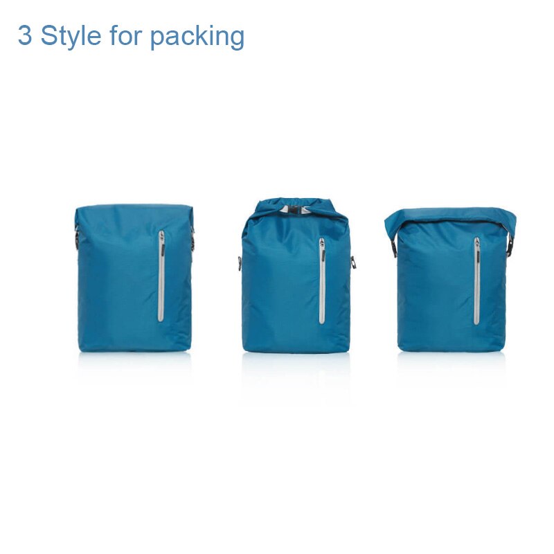 Xiaomi Ecosysteem 90FUN Lichtgewicht Rugzak Opvouwbare Tas Waterbestendig Dagrugzak voor Man & Vrouw, 20L, blauw/Zwart H30