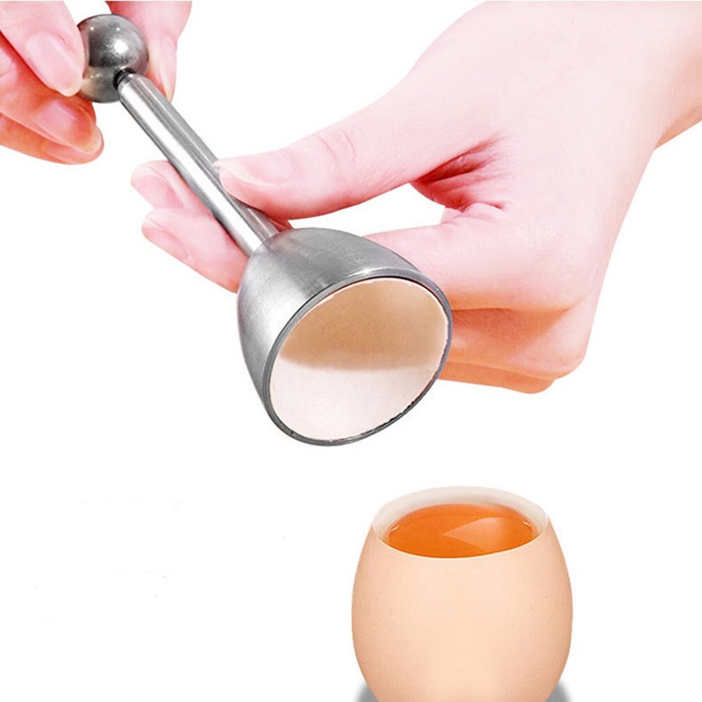 Metal Egg Scissors Egg Topper Cutter Shell Opener Stainless Steel Boiled Egg Open Kitchen Tools Set